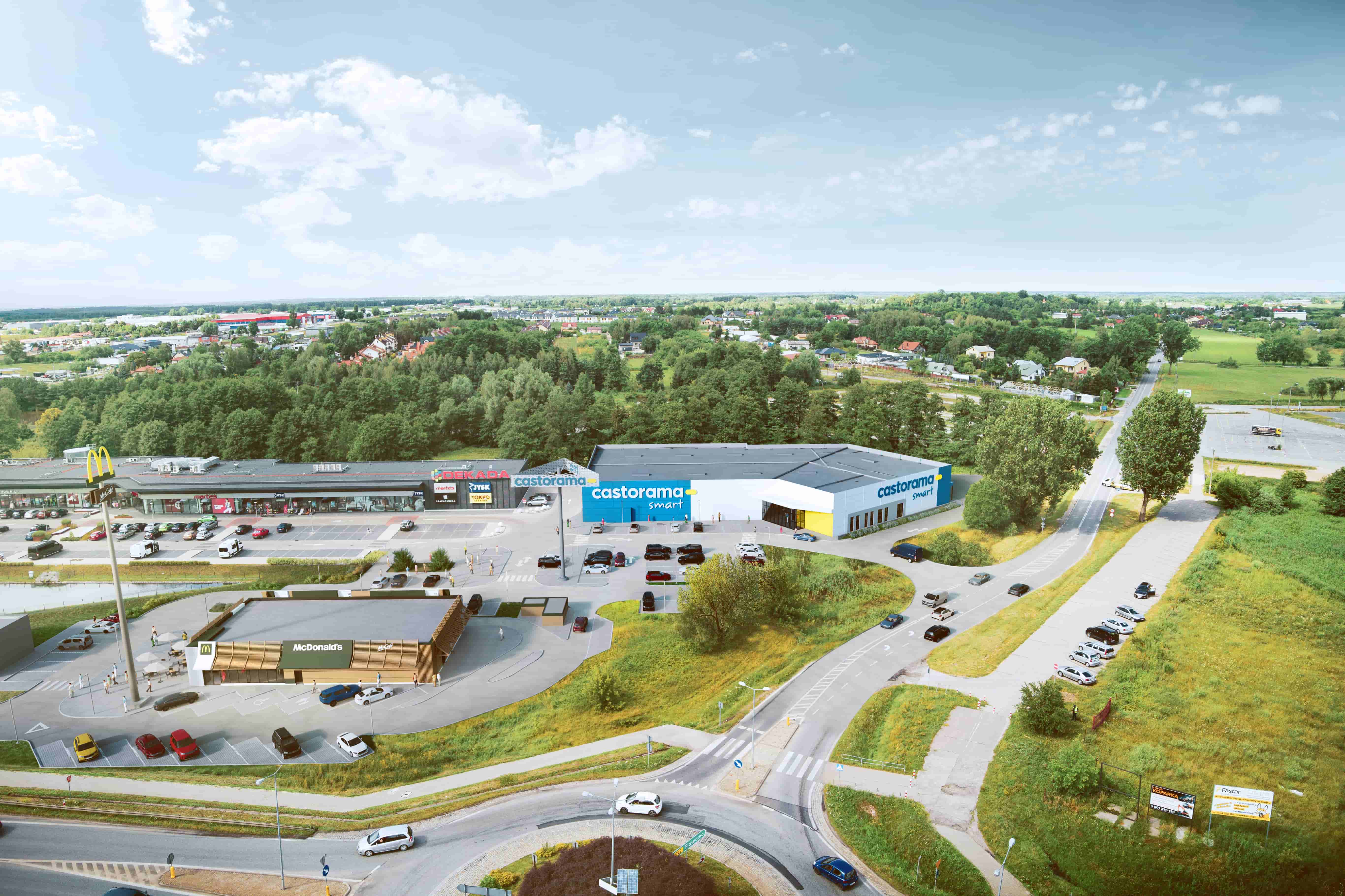 niebiesko-biały budek castoramy z piziomu ptaka